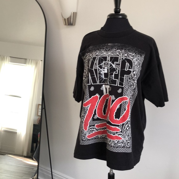 Vintage Looking Keep it 100 Tee - Picture 1 of 5